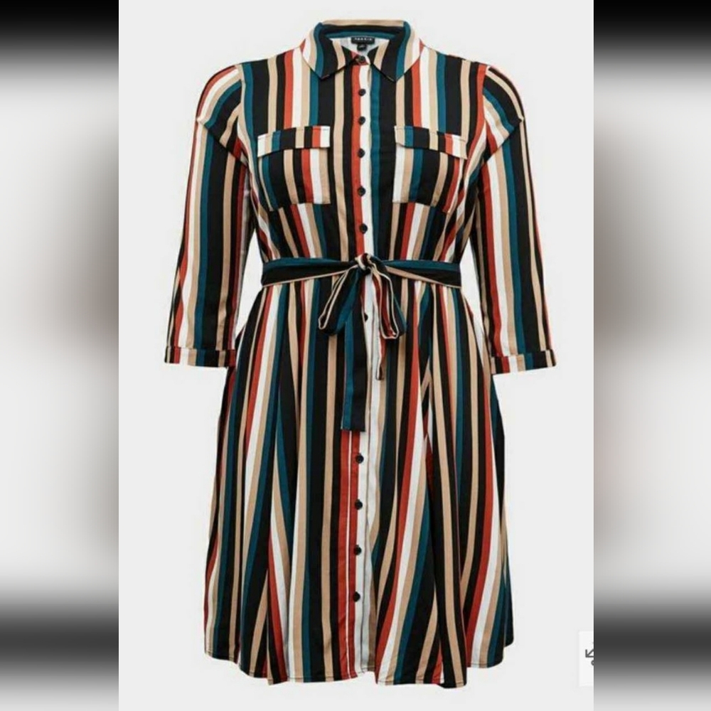 Plus Size 4X TORRID dress Striped Pretty! - Picture 4 of 4
